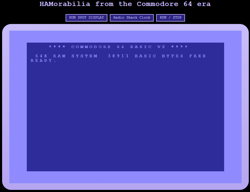 C64 ham radio cluster emulator
