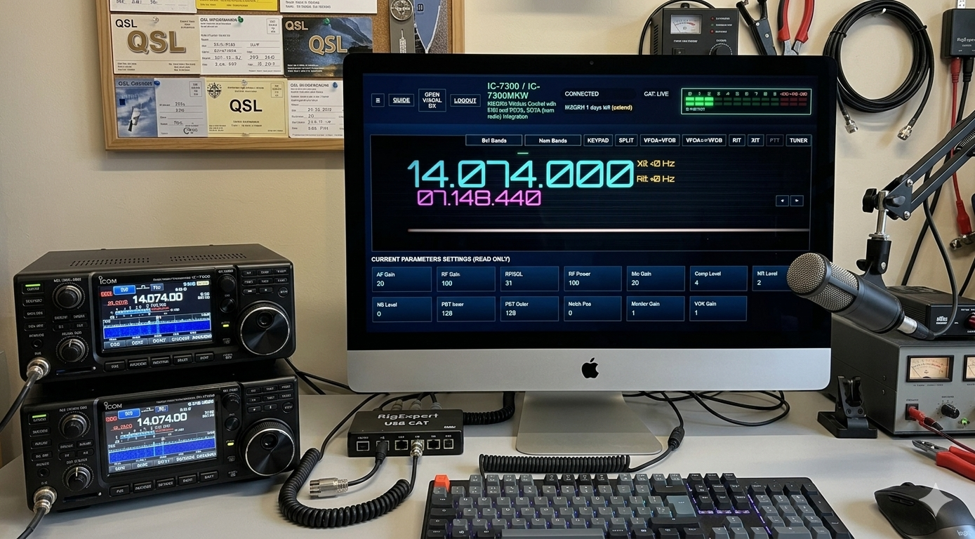 WildCat Control running on Mac and connected devices