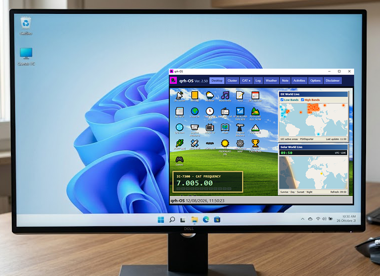 qrh-OS virtual amateur radio desktop