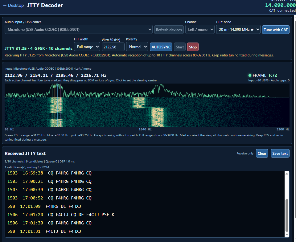 JTTY decoding tool in qrh-OS