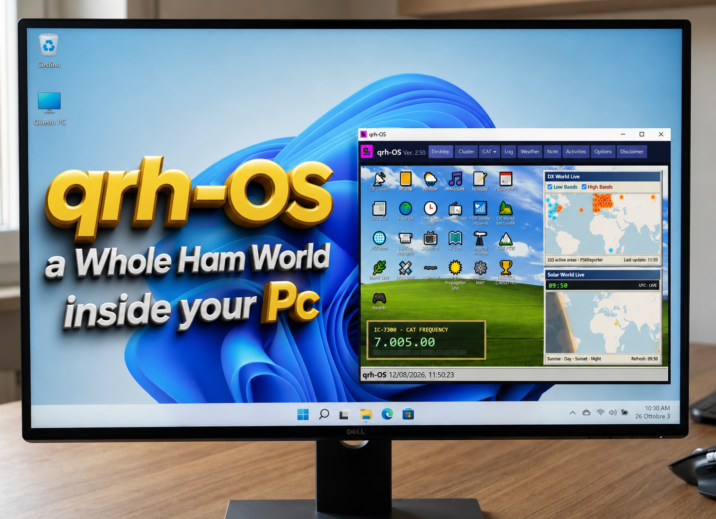 qrh-OS virtual desktop for amateur radio operators