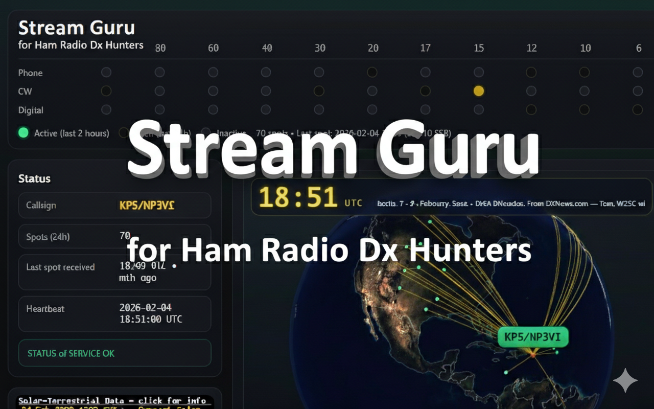 stream guru for dx hunters