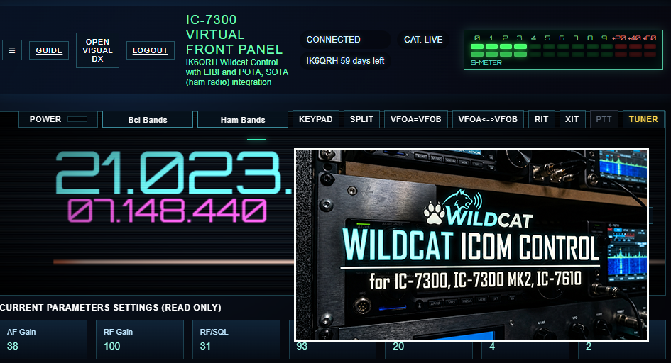 WildCAT Icom Control